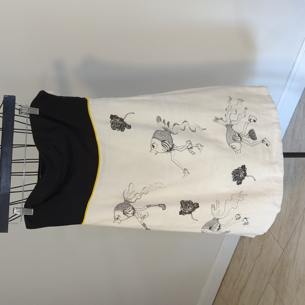 Linen blend designer dress
